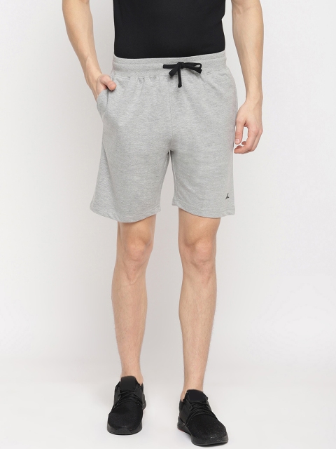 

SPARROWHAWK Men Grey Melange Solid Regular Fit Regular Shorts