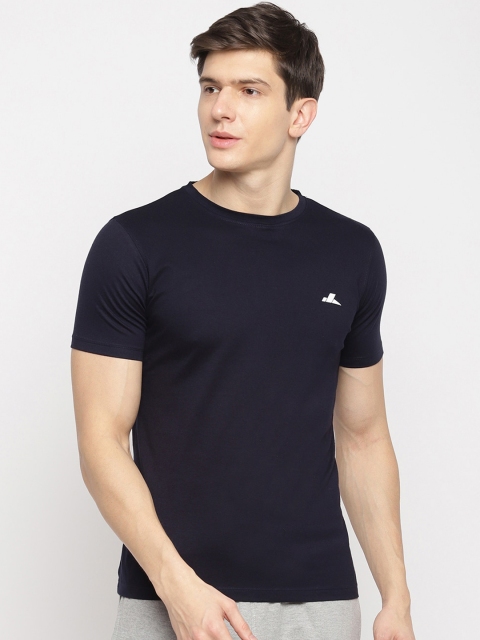 

SPARROWHAWK Men Navy Blue Solid Round Neck T-shirt