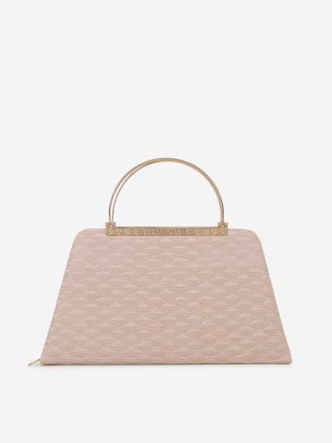

Element Cart Beige Textured Clutch