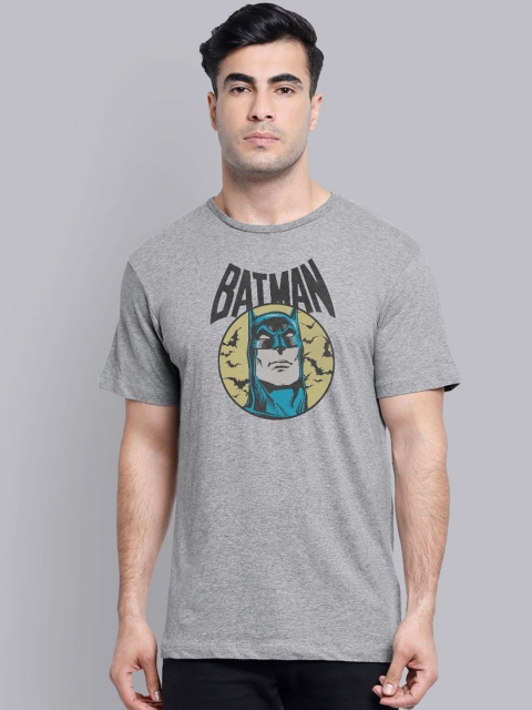 

Free Authority Men Grey & Blue Batman Printed Round Neck T-shirt