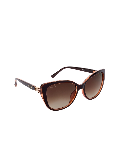 

Aislin Women Brown Lens & Cateye Sunglasses ES_14482-82-AS-8217-BRW-BRGL-CEWF-63-G