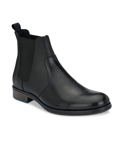 

Delize Men Black Ankle Chelsea Boots