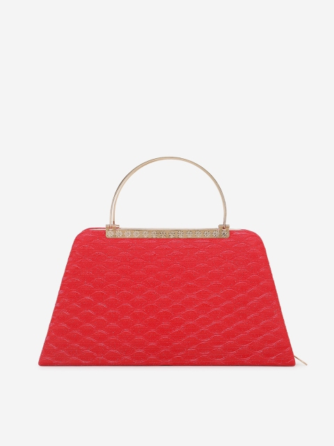 

Element Cart Red Textured Clutch
