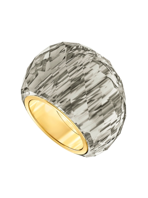 

SWAROVSKI Grey & Gold-Toned Nirvana Ring PVD 58