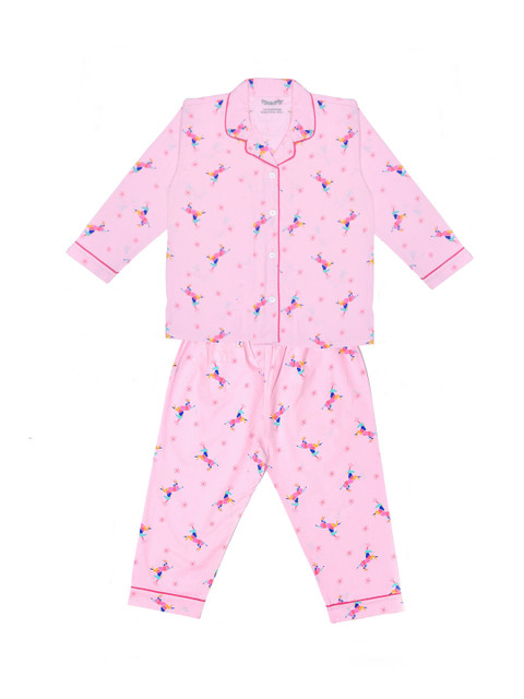 

FUNKRAFTS Girls Pink Printed Night suit