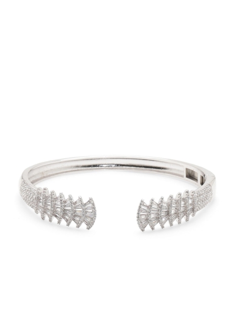 

shaze Silver-Toned Flamboyant Bracelet