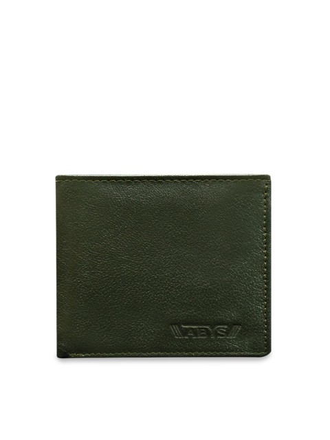 

ABYS Men Green Solid Two Fold Wallet