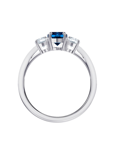 

SWAROVSKI ATTRACT TRILOGY RING RND CZSAP55, Blue