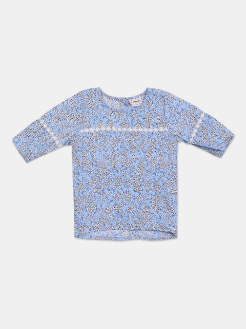 

Donuts Girls's Blue & White Printed Tunic