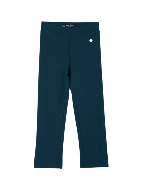 

Allen Solly Junior Girls Green Solid Regular Trousers