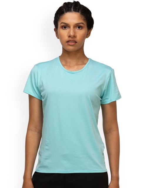 

Domyos By Decathlon Women Blue Solid Fitness Cardio Training T-shirt