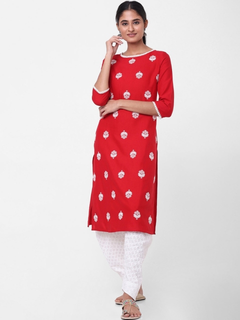 

Naari Women Red Ethnic Motifs Printed Kurta