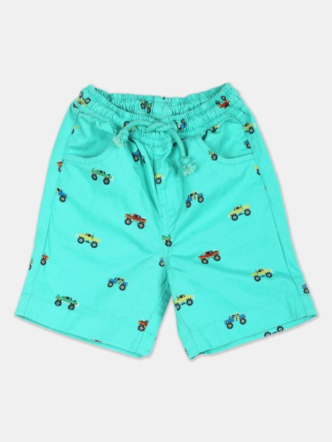 

Donuts Boys Blue Printed Regular Fit Regular Shorts