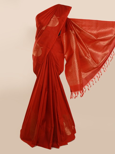 

Pothys Maroon Pure Silk Woven Design Kanjeevaram Saree