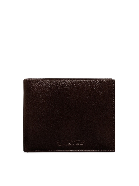 

ABYS Men Brown Textured Two Fold Wallet