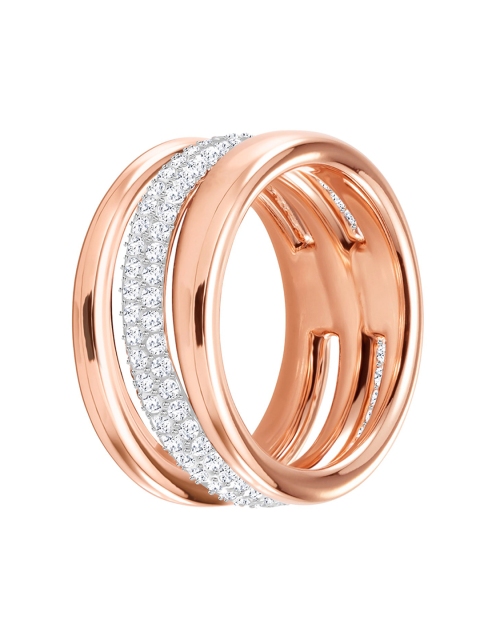

SWAROVSKI White & Rose Gold-Plated Crystal-Studded Finger Ring
