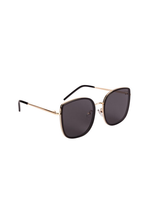 

Voyage Women Black Lens & Gold-toned Oversized Sunglasses With UV Protected Lens