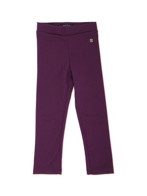 

Allen Solly Junior Girls Purple Solid Ankle-Length Leggings
