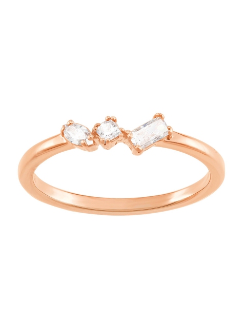 

SWAROVSKI Rose Gold-Plated White Crystal-Studded Finger Ring