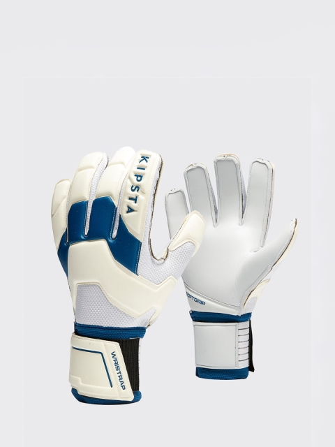 

Kipsta By Decathlon Unisex Blue & White Colourblocked Football Goalkeeper Gloves