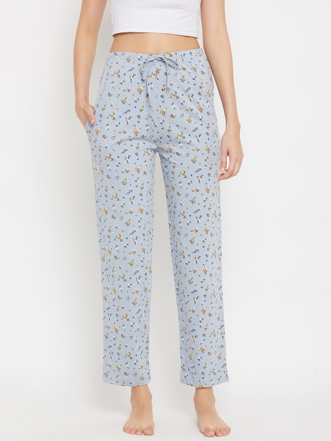 

C9 AIRWEAR Women Blue & White Floral Printed Lounge Pants