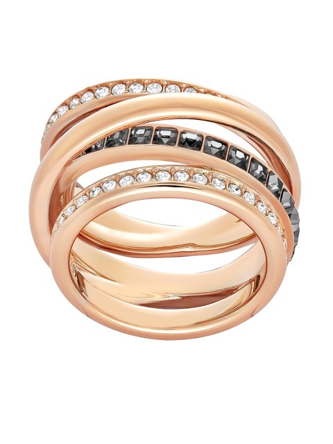 

SWAROVSKI Rose Gold-Toned & White Crystal-Studded Finger Ring
