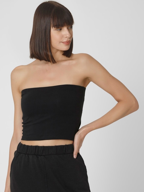 

Vero Moda Black Tube Crop Top