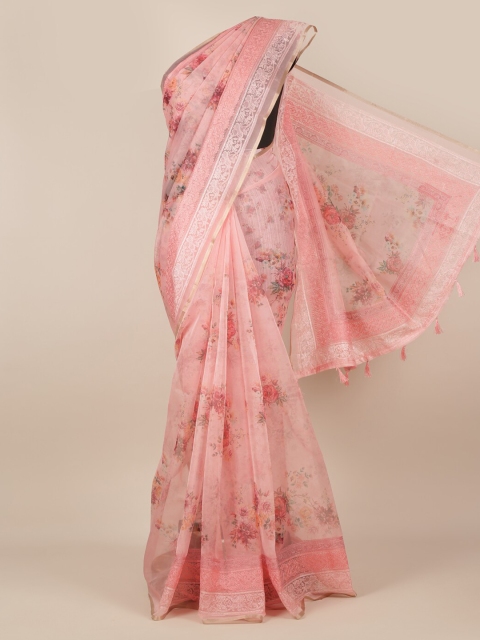 

Pothys Pink Printed Tissue Saree