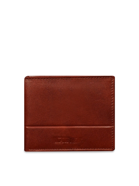 

ABYS Men Brown Textured Two Fold Wallet