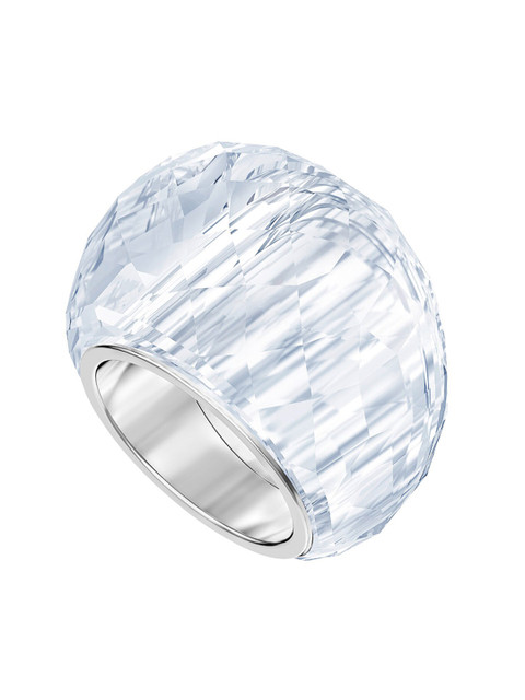 

SWAROVSKI Rhodium-Plated White Crystal-Studded Finger Ring, Silver