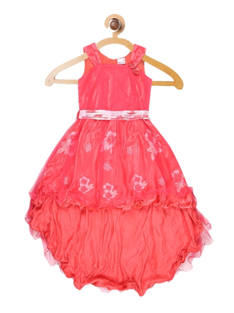 

Butterfly Blush Girls Red Printed Fit and Flare Dress