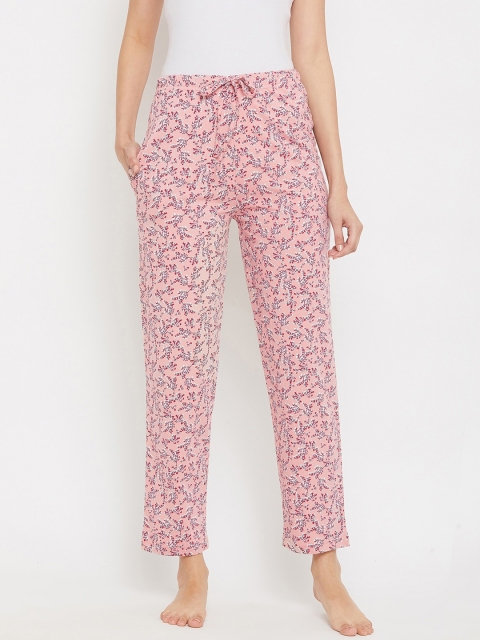 

C9 AIRWEAR Women Pink & White Floral Printed Lounge Pants