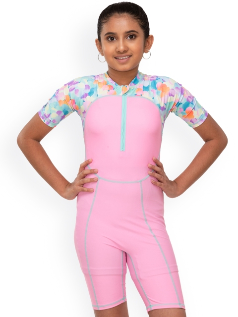 

Nabaiji By Decathlon Kids Pink Printed Swim Set
