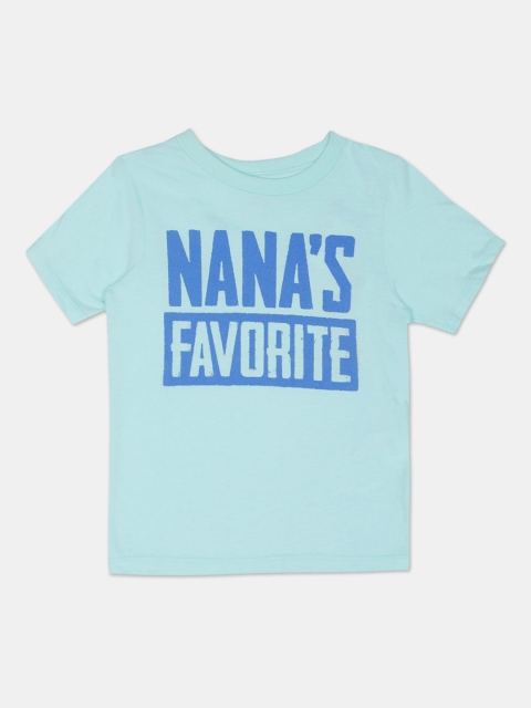 

The Childrens Place Boys Blue Printed Round Neck T-shirt
