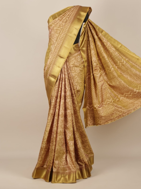 

Pothys Cream-Coloured Woven Design Jute Silk Saree