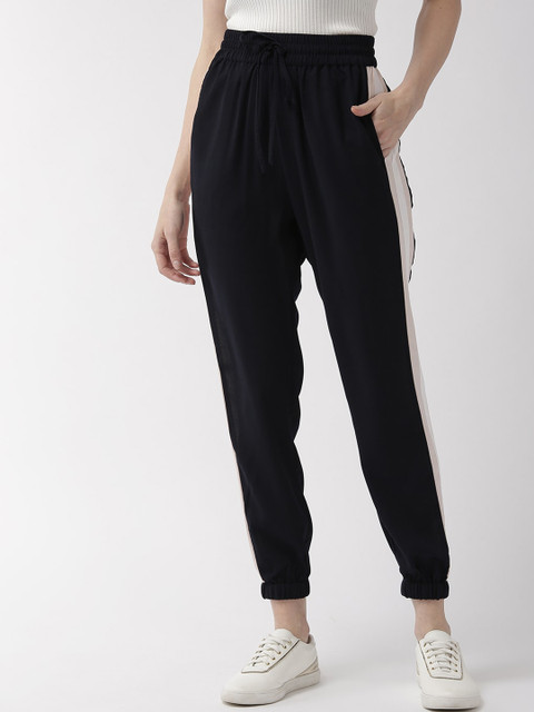 

QUIERO Women Navy Blue Slim Fit Solid Joggers