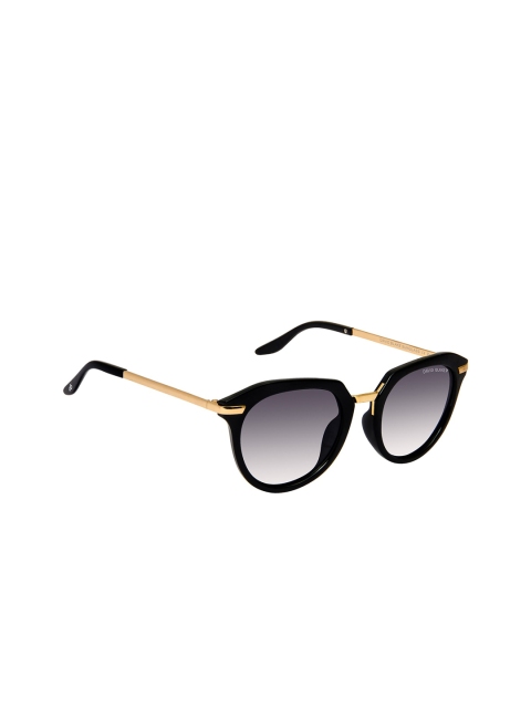 

David Blake Women Grey Lens & Black Oval Sunglasses SP_SGDB2032