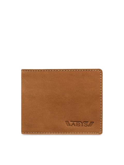 

ABYS Men Tan Solid Two Fold Wallet
