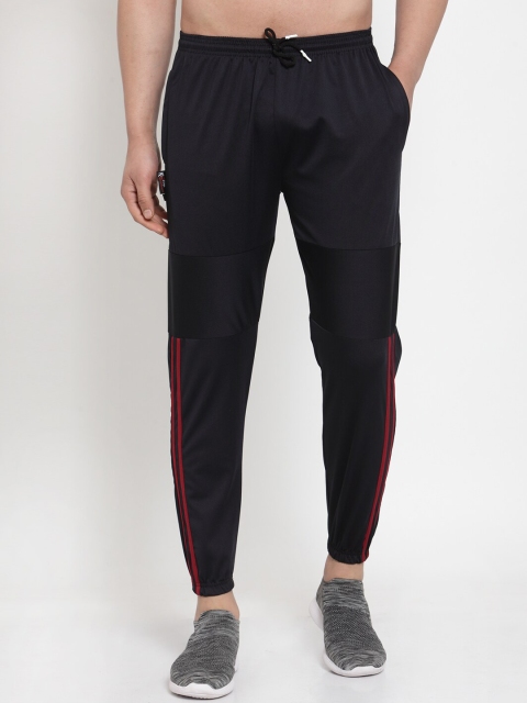 

KLOTTHE Men Black Solid Slim-Fit Joggers