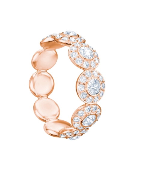 

SWAROVSKI Rose Gold-Toned & White Crystal-Studded Finger Ring