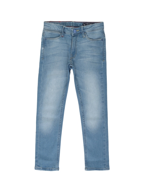 

Allen Solly Junior Boys Blue Skinny Fit Mid-Rise Clean Look Stretchable Jeans