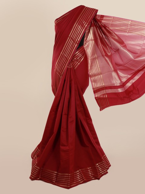 

Pothys Maroon Printed Art Silk Saree