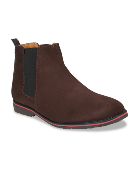 

Eego Italy Men Brown Suede Flat Boots
