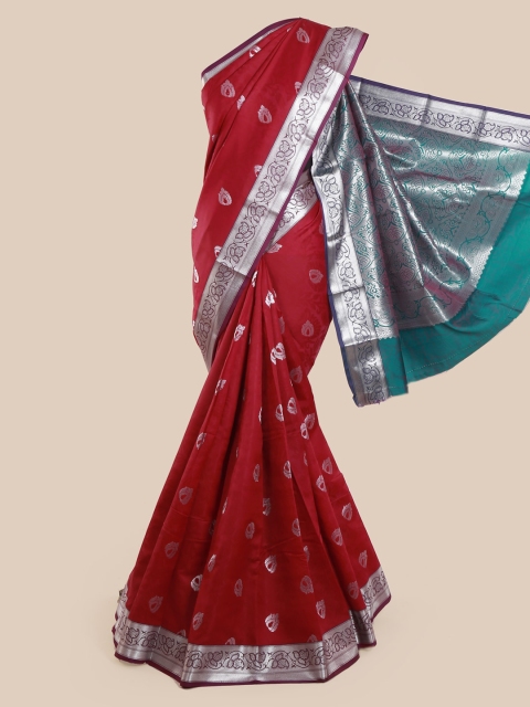 

Pothys Maroon Woven Design Art Silk Saree