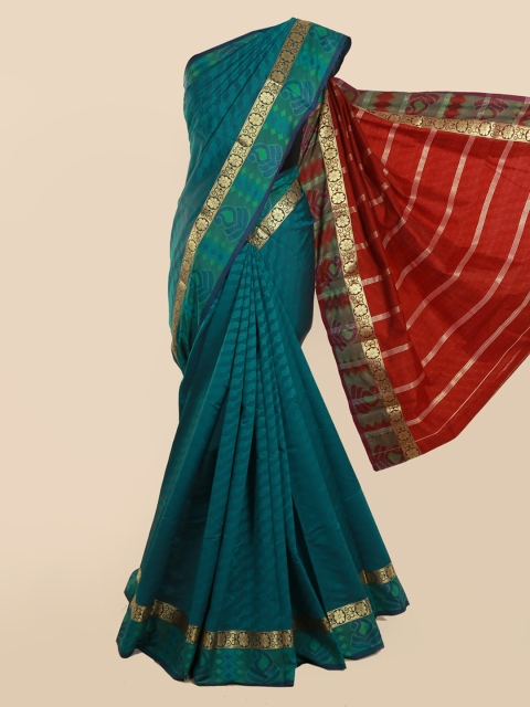 

Pothys Green Woven Design Art Silk Saree