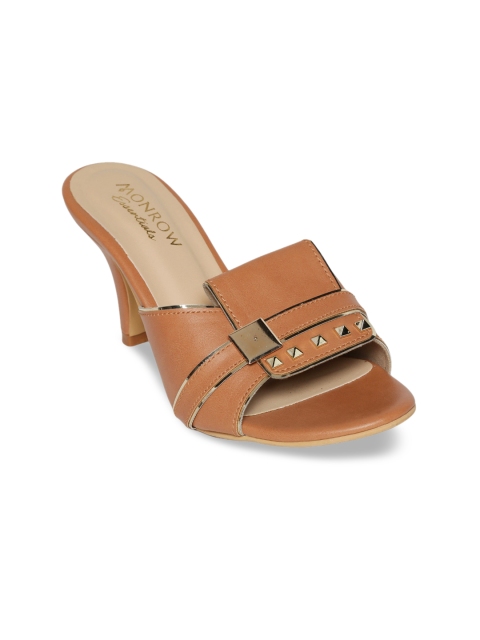 

Monrow Women Tan Embellished Sandals