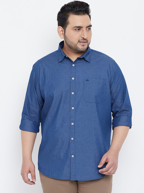 

Chennis Men Navy Blue Slim Fit Solid Casual Shirt