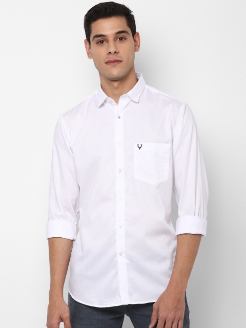 

Allen Solly Men White Slim Fit Solid Casual Shirt