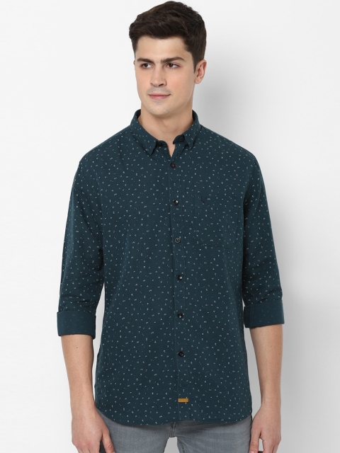 

Allen Solly Men Green Regular Fit Printed Casual Shirt
