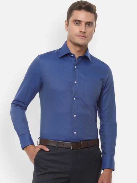 

Louis Philippe Men Blue Regular Fit Solid Formal Shirt